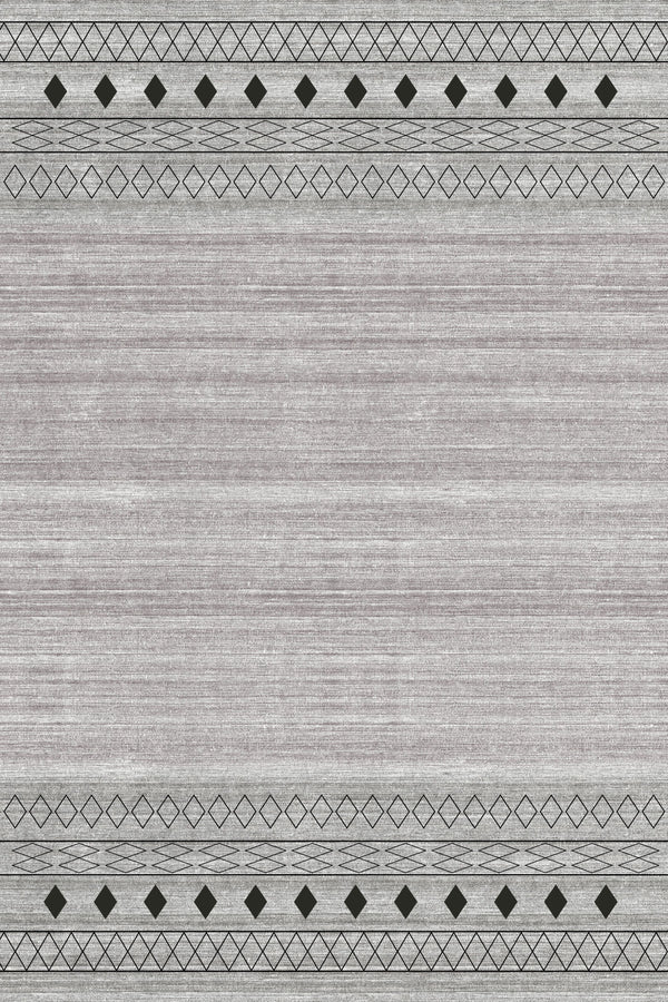 Nordic Grid Washable Rug